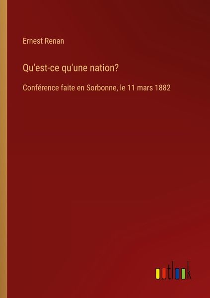 Produktbild: Qu'est-ce qu'une nation?