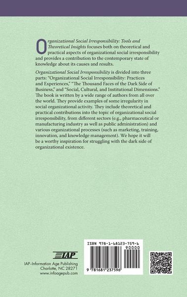 Produktbild: Organizational Social Irresponsibility