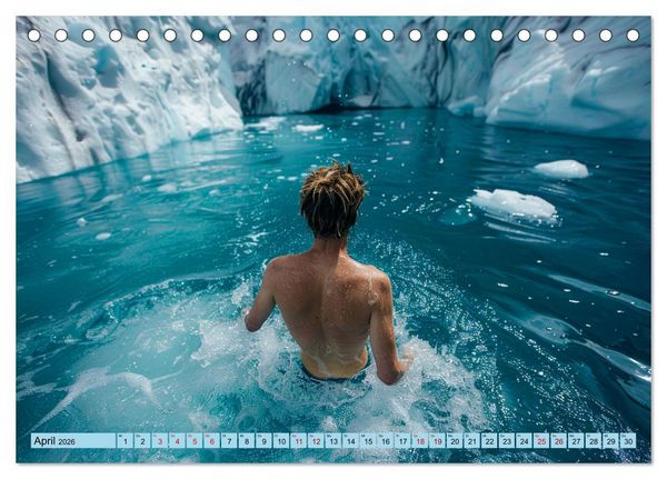 Produktbild: Eisbaden (Tischkalender 2026 DIN A5 quer), CALVENDO Monatskalender