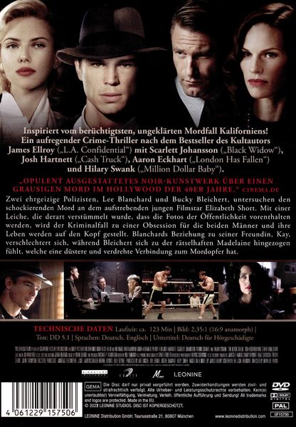 Produktbild: The Black Dahlia