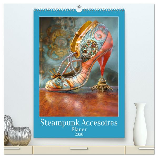 Produktbild: Steampunk Accesoires - Planer (hochwertiger Premium Wandkalender 2026 DIN A2 hoch), Kunstdruck in Hochglanz