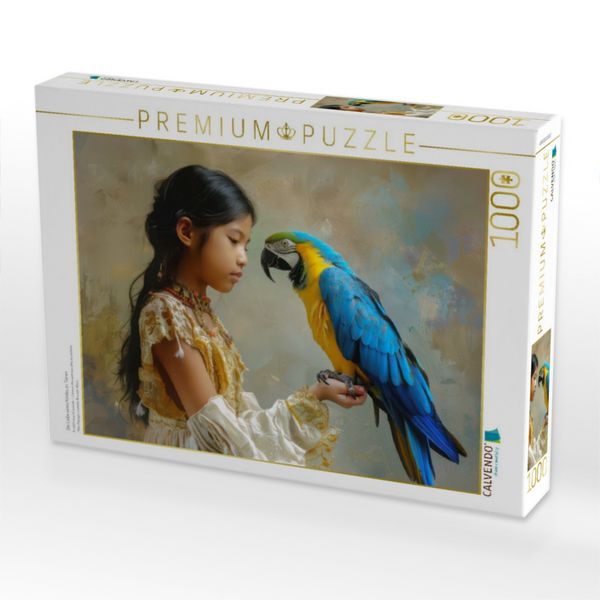Produktbild: CALVENDO Puzzle Die Liebe eines Kindes zu Tieren | 1000 Teile Lege-Gr&ouml;&szlig;e 64x48cm Foto-Puzzle f&uuml;r gl&uuml;ckliche Stunden