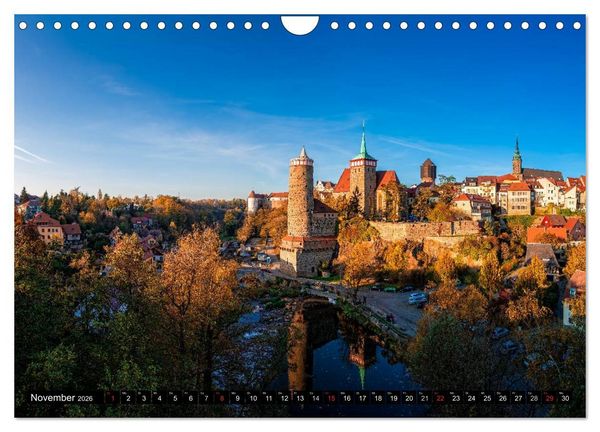 Produktbild: Sachsens Schl&ouml;sser (Wandkalender 2026 DIN A4 quer), CALVENDO Monatskalender