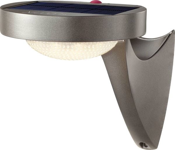 Produktbild: Sygonix SY-4673532 Solar-Außenwandleuchte mit Bewegungsmelder LED LED fest eingebaut 10 W Grau (matt)