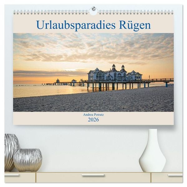 Produktbild: Urlaubsparadies R&uuml;gen (hochwertiger Premium Wandkalender 2026 DIN A2 quer), Kunstdruck in Hochglanz