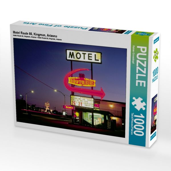 Produktbild: CALVENDO Puzzle Motel Route 66, Kingman, Arizona | 1000 Teile Lege-Gr&ouml;&szlig;e 64x48cm Foto-Puzzle f&uuml;r gl&uuml;ckliche Stunden