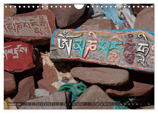 Produktbild: Om Mani Padme Hum &ndash; Mantra des Chenrezig (Wandkalender 2026 DIN A4 quer), CALVENDO Monatskalender