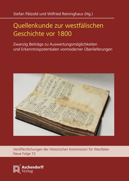 Produktbild: Quellenkunde zur westf&auml;lischen Geschichte vor 1800