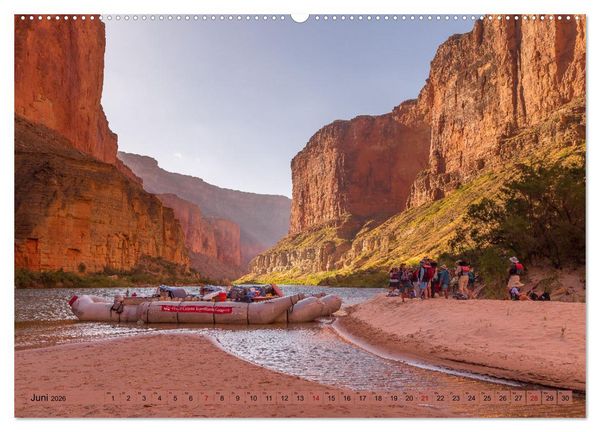 Produktbild: Colorado River Rafting im Grand Canyon (Wandkalender 2026 DIN A2 quer), CALVENDO Monatskalender
