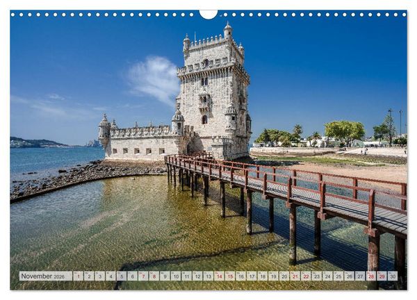 Produktbild: Lissabon Stadtansichten (Wandkalender 2026 DIN A3 quer), CALVENDO Monatskalender