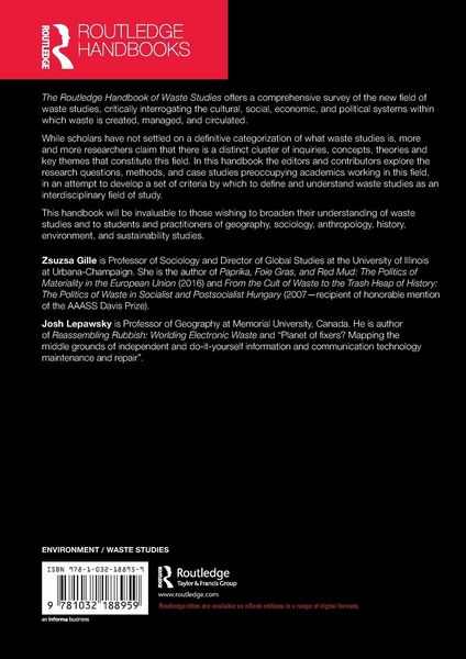 Produktbild: The Routledge Handbook of Waste Studies