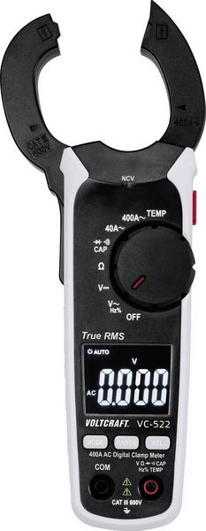 Produktbild: VOLTCRAFT VC-522 Stromzange digital CAT III 600V Anzeige (Counts): 4000