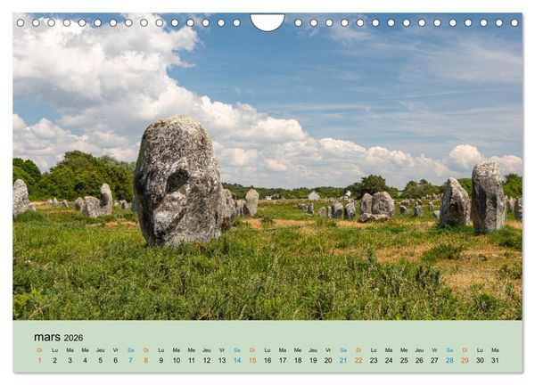 Produktbild: M&eacute;galithes myst&eacute;rieux (Calendrier mural 2026 DIN A4 vertical), CALVENDO calendrier mensuel