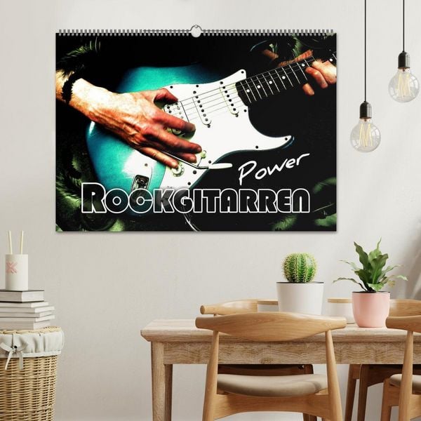 Produktbild: Rockgitarren Power (Wandkalender 2026 DIN A2 quer), CALVENDO Monatskalender