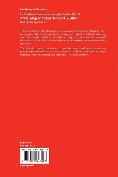 Produktbild: Smart Energy Grid Design for Island Countries