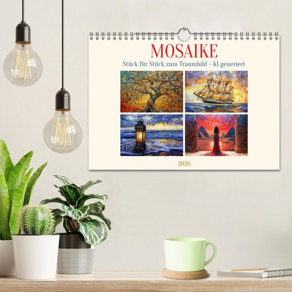 Produktbild: Mosaike (Wandkalender 2026 DIN A4 quer), CALVENDO Monatskalender