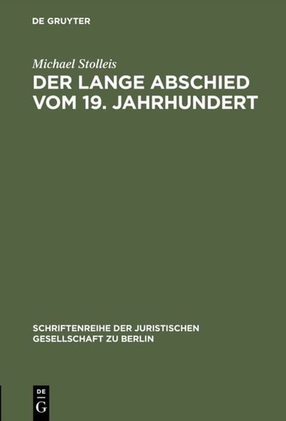 Produktbild: Der lange Abschied vom 19. Jahrhundert