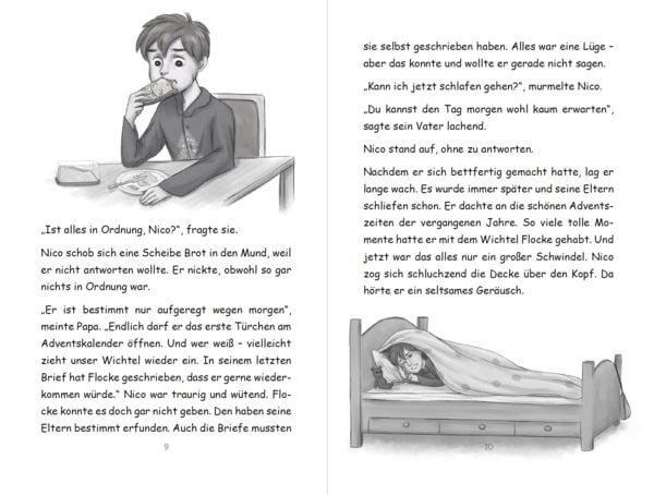 Produktbild: Wichtel-Adventskalender-Buch | Eine magische Wichtelgeschichte f&uuml;r Kinder von 4 bis 10 Jahren | Nico und Flocke im Land der Wichtel | Zum Vorlesen & Selbstlesen im Advent | F&uuml;r Erstleser