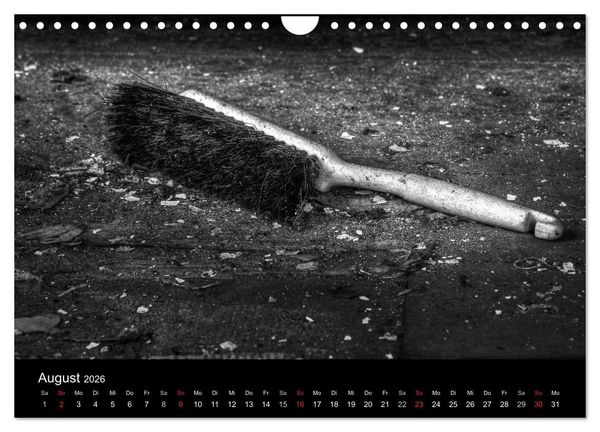 Produktbild: Objekte in schwarz weiss (Wandkalender 2026 DIN A4 quer), CALVENDO Monatskalender