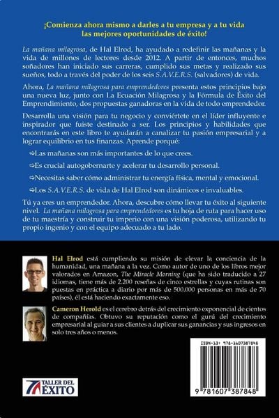 Produktbild: La ma&ntilde;ana milagrosa para emprendedores