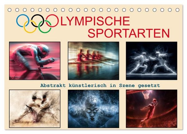 Olympische Sportarten (Tischkalender 2026 DIN A5 quer), CALVENDO Monatskalender
