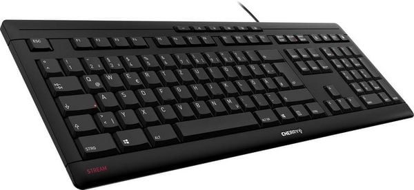Produktbild: CHERRY Stream USB Tastatur Deutsch, QWERTZ Schwarz