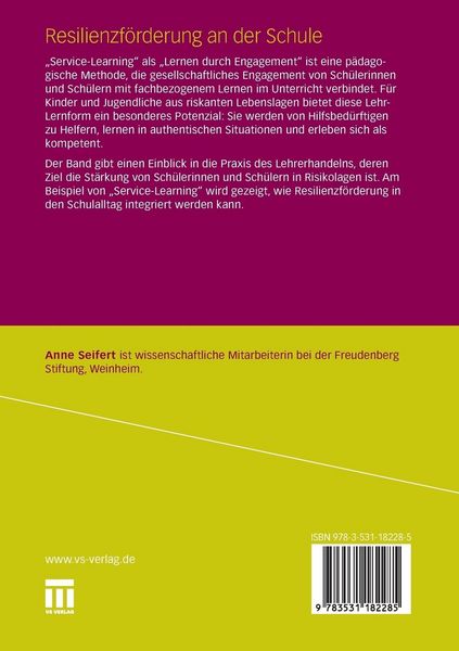Produktbild: Resilienzf&ouml;rderung an der Schule