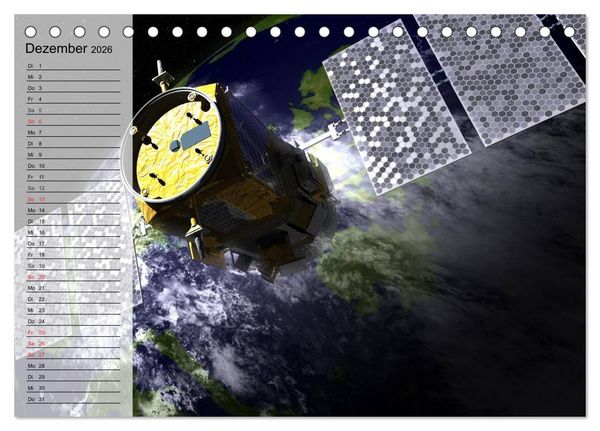 Produktbild: Missionen im Weltall (Tischkalender 2026 DIN A5 quer), CALVENDO Monatskalender