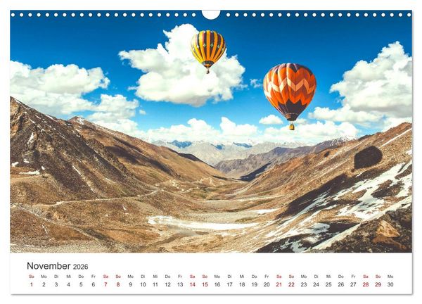 Produktbild: Kunterbunte Hei&szlig;luftballone (Wandkalender 2026 DIN A3 quer), CALVENDO Monatskalender