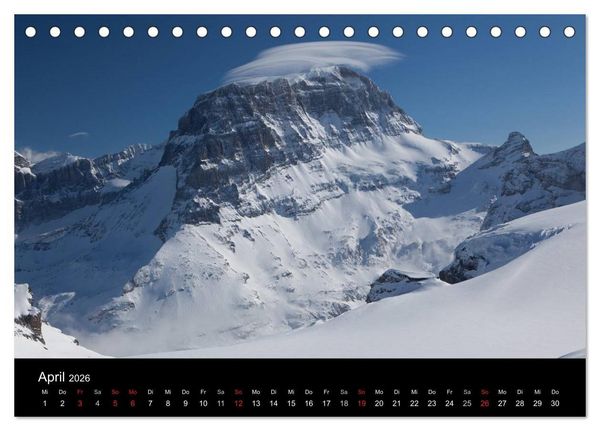 Produktbild: Momente der Sehnsucht: Schweizer Bergwelten (Tischkalender 2026 DIN A5 quer), CALVENDO Monatskalender