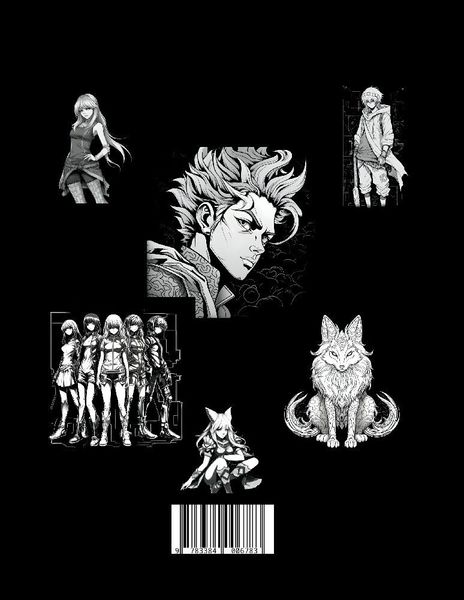 Produktbild: Black Manga Malbuch.