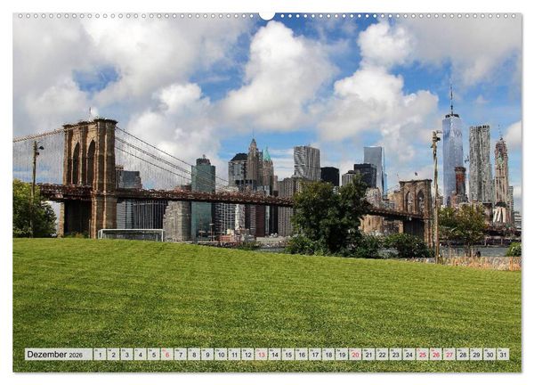 Produktbild: New York - Stadt deiner Tr&auml;ume (Wandkalender 2026 DIN A2 quer), CALVENDO Monatskalender