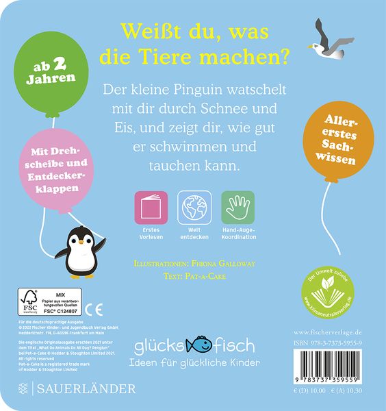 Produktbild: Gl&uuml;cksfisch: Wei&szlig;t du, was die Tiere machen? Kleiner Pinguin