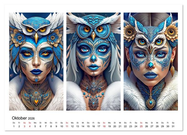 Produktbild: Dreiklang der K&ouml;pfe (Wandkalender 2026 DIN A3 quer), CALVENDO Monatskalender
