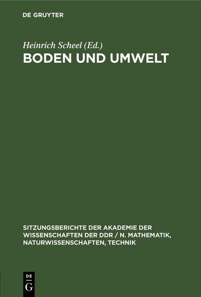Produktbild: Boden und Umwelt