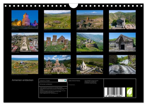 Produktbild: Armenien entdecken (Wandkalender 2026 DIN A4 quer), CALVENDO Monatskalender