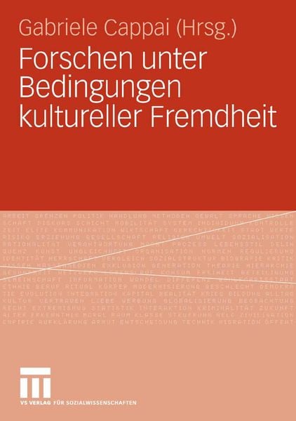 Produktbild: Forschen unter Bedingungen kultureller Fremdheit