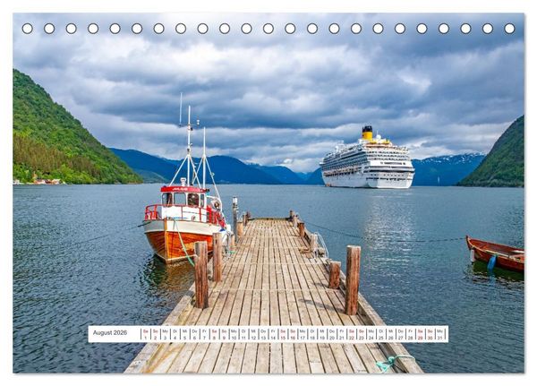 Produktbild: Norwegen - ein traumhaftes Reiseziel (Tischkalender 2026 DIN A5 quer), CALVENDO Monatskalender