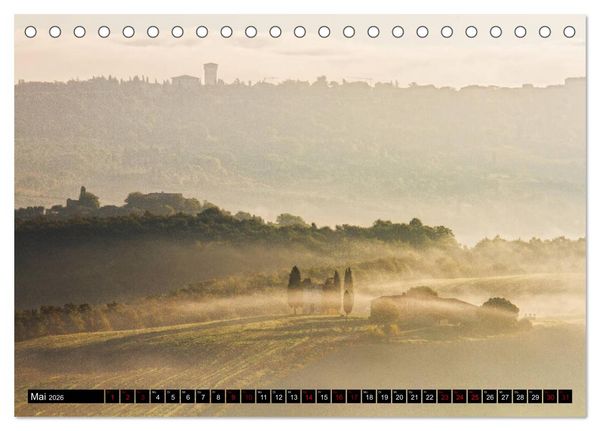 Produktbild: Toskana - Inseln im Nebel (Tischkalender 2026 DIN A5 quer), CALVENDO Monatskalender