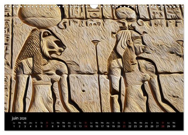 Produktbild: L'&Eacute;GYPTE EN COULEURS (Calendrier mural 2026 DIN A3 vertical), CALVENDO calendrier mensuel