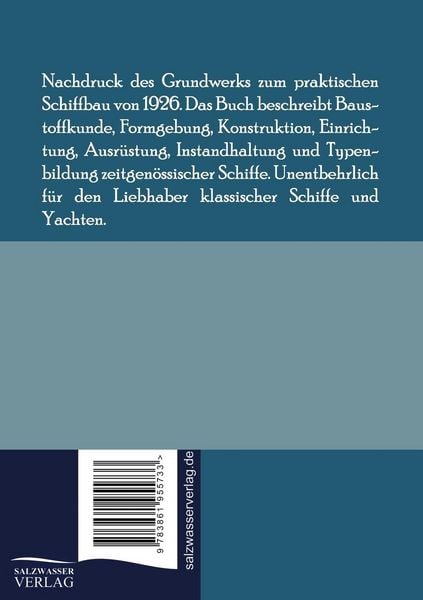 Produktbild: Grundlagen des praktischen Schiffbaus