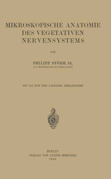 Produktbild: Mikroskopische Anatomie des Vegetativen Nervensystems