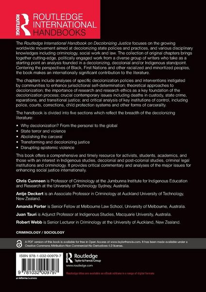 Produktbild: The Routledge International Handbook on Decolonizing Justice