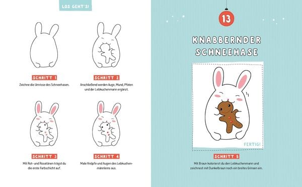Produktbild: Mein Kawaii-Adventskalender-Buch: Cute Christmas