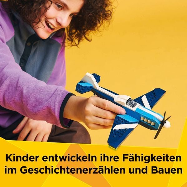 Produktbild: LEGO Creator 3in1 Flieger: Rennflugzeug - Jet oder Hubschrauber 31160