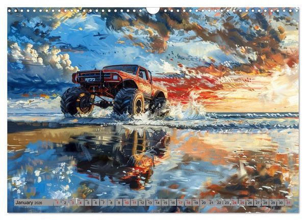 Produktbild: Monstertruck Madness (Wall Calendar 2026 DIN A3 landscape), CALVENDO 12 Month Wall Calendar
