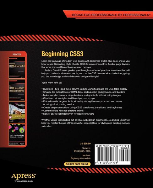 Produktbild: Beginning CSS3