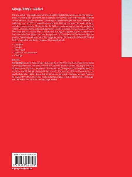 Produktbild: Boenigk, Biologie - Malbuch
