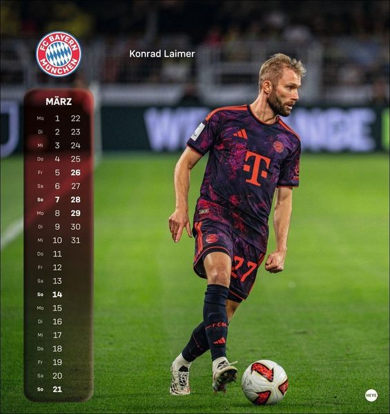 Produktbild: FC Bayern M&uuml;nchen Postkartenkalender 2027