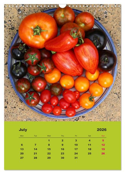 Produktbild: Organic Tomatoes (Wall Calendar 2026 DIN A3 portrait), CALVENDO 12 Month Wall Calendar